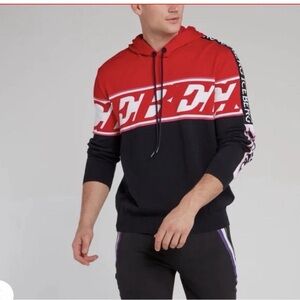 Iceberg Black Slim Joggers with Purple Side Stripe